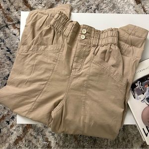 free people beige balloon pants